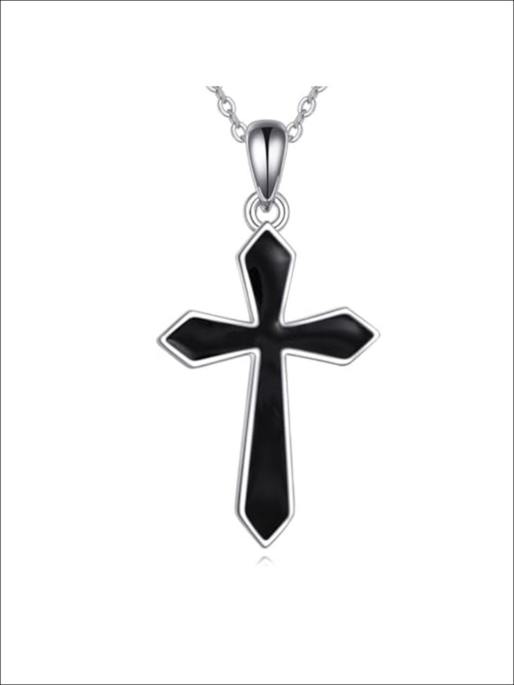 925 Sterling Silver Cross Necklace Christian Pendant Religious Jewelry